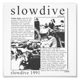 slowdive 3 foto afdruk