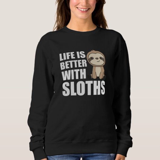 Sloweide Liefde Levensduur Stomme dieren Lazy Trui (Voorkant)