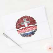 Slowenien Baum Ronde Sticker (Envelop)