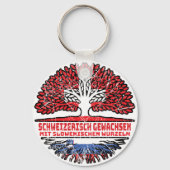Slowenien Slowenisch Schweizer Schweiz Baum Wurzel Sleutelhanger (Achterkant)
