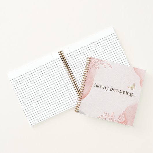 Slowly Becoming Aesthetic Notebook Notitieboek (Binnen)