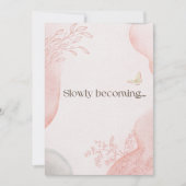 Slowly Becoming Greeting Card | Soft Encouragement Feestdagenkaart (Voorkant)