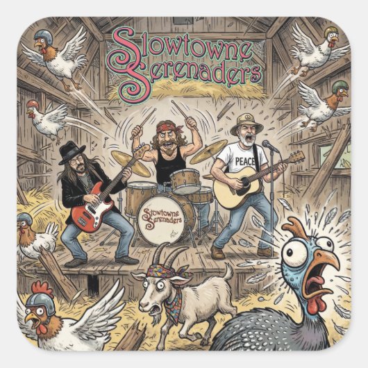 Slowtowne Serenaders in Barn Sticker (Voorkant)