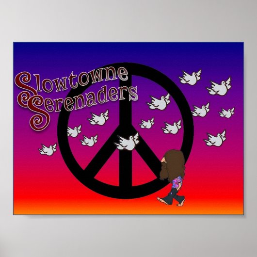 Slowtowne Serenaders Vredesposter Poster (Voorkant)