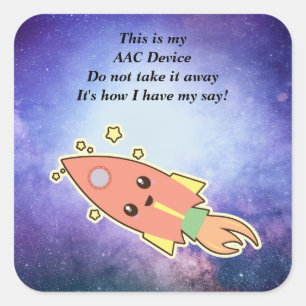 SLP AAC Aids - ALERT Stickers voor apparaten - Spa