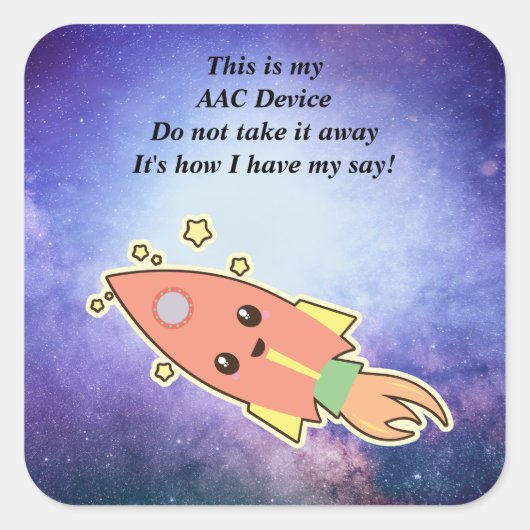 SLP AAC Aids - ALERT Stickers voor apparaten - Spa (Voorkant)