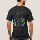 SLP-autismebewustzijn T-shirt (Achterkant)