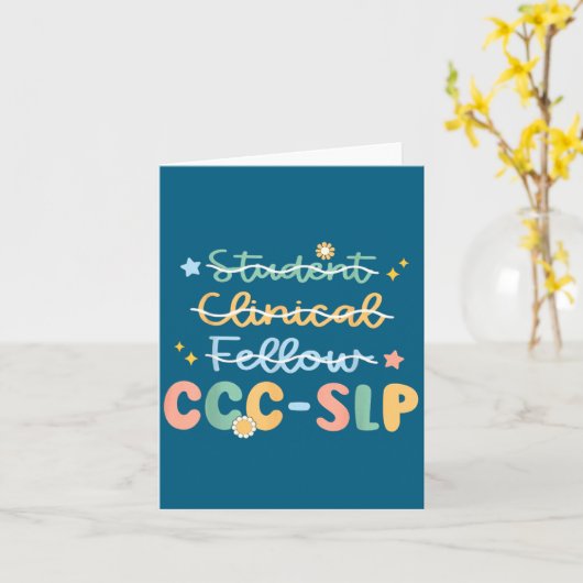 Slp , Ccc Slp , Speech Pathologist Graduation , Ne Kaart (Gele Bloem)