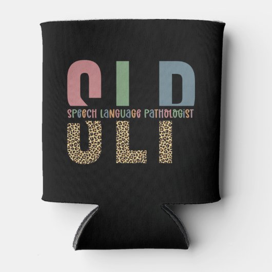 SLP-cheetah-afdrukcadeau Spraaktaalpatholoog Blikjeskoeler (Voorkant)
