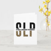 SLP-cheetah-afdrukcadeau Spraaktaalpatholoog Kaart (Gele Bloem)