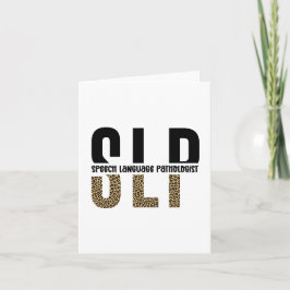 SLP-cheetah-afdrukcadeau Spraaktaalpatholoog Kaart