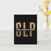 SLP-cheetah-afdrukcadeau Spraaktaalpatholoog Kaart (Gele Bloem)