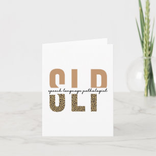 SLP-cheetah-afdrukcadeau Spraaktaalpatholoog Kaart