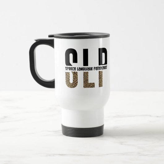 SLP-cheetah-afdrukcadeau Spraaktaalpatholoog Reisbeker (Links)