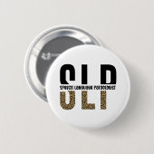 SLP-cheetah-afdrukcadeau Spraaktaalpatholoog Ronde Button 5,7 Cm (Voorkant /achterkant)