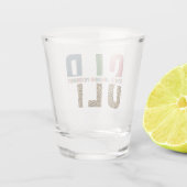 SLP-cheetah-afdrukcadeau Spraaktaalpatholoog Shot Glas (Achterkant)