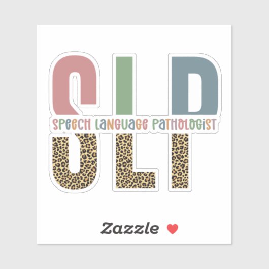 SLP-cheetah-afdrukcadeau Spraaktaalpatholoog Sticker (Vel)
