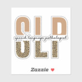 SLP-cheetah-afdrukcadeau Spraaktaalpatholoog Sticker (Vel)