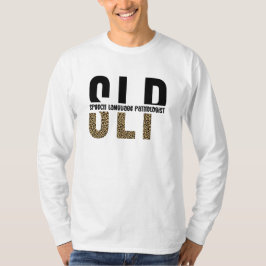 SLP-cheetah-afdrukcadeau Spraaktaalpatholoog T-shirt