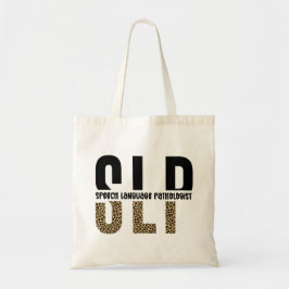 SLP-cheetah-afdrukcadeau Spraaktaalpatholoog Tote Bag