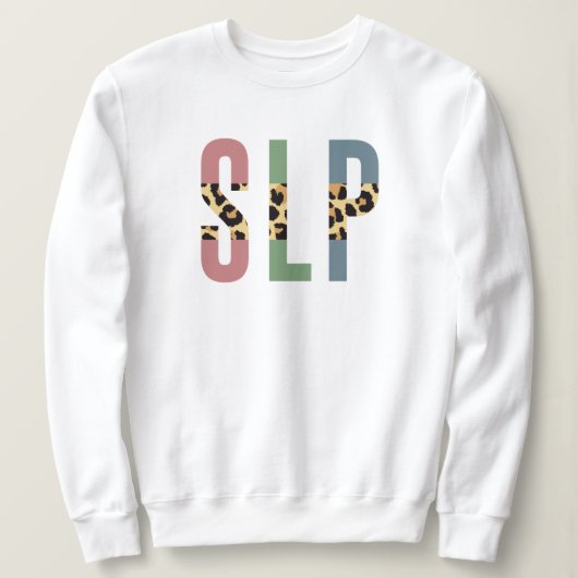 SLP-cheetah-afdrukcadeau Spraaktaalpatholoog Trui (Design voorkant)