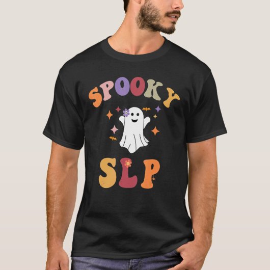 Slp Halloween Speech Language Patholoog Spooky T-shirt (Voorkant)
