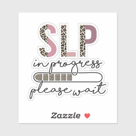 SLP in uitvoering Spraaktaalpatholoog Sticker (Vel)