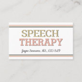 SLP-kaarten! Speech Therapy Visitekaartjes (Voorkant)