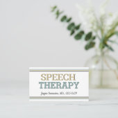 SLP-kaarten! Speech Therapy Visitekaartjes (Staand voorkant)
