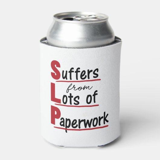 SLP lijdt onder veel papierwerkspraaktherapie Blikjeskoeler (Blikje Voorkant)
