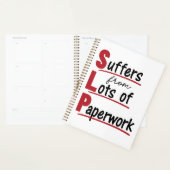 SLP lijdt onder veel papierwerkspraaktherapie Planner (Display)