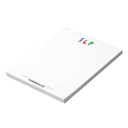 SLP-notitieblok Notitieblok (Linkerzijde)