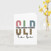 SLP om te worden - Toekomsttaal Patholoog cadeau Kaart (Gele Bloem)