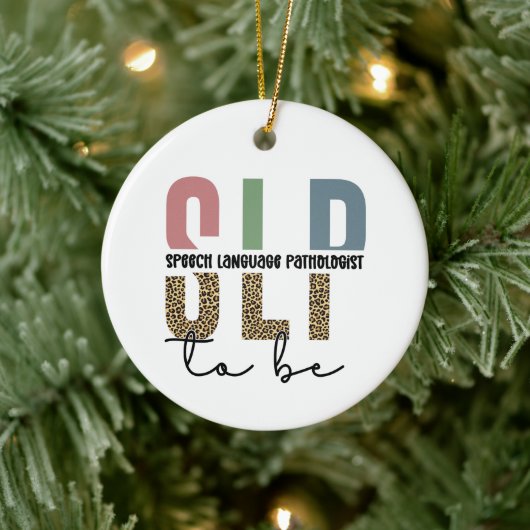 SLP om te worden - Toekomsttaal Patholoog cadeau Keramisch Ornament (Boom)