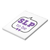 SLP om toekomstige spraaktaalpatholoog te worden Notitieblok (Linkerzijde)