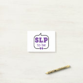 SLP om toekomstige spraaktaalpatholoog te worden Post-it® Notes (Op bureau)