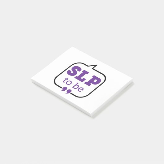 SLP om toekomstige spraaktaalpatholoog te worden Post-it® Notes (Schuin)