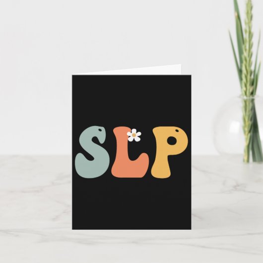 Slp Retro Groovy Vrouwen Happy Eerste Dag van Kaart (Voorkant)