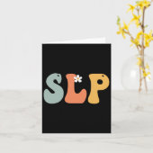 Slp Retro Groovy Vrouwen Happy Eerste Dag van Kaart (Gele Bloem)