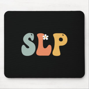 Slp Retro Groovy Vrouwen Happy Eerste Dag van Muismat