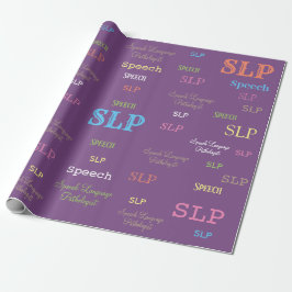 SLP (Speech language pathologist)-inpakpapier Cadeaupapier