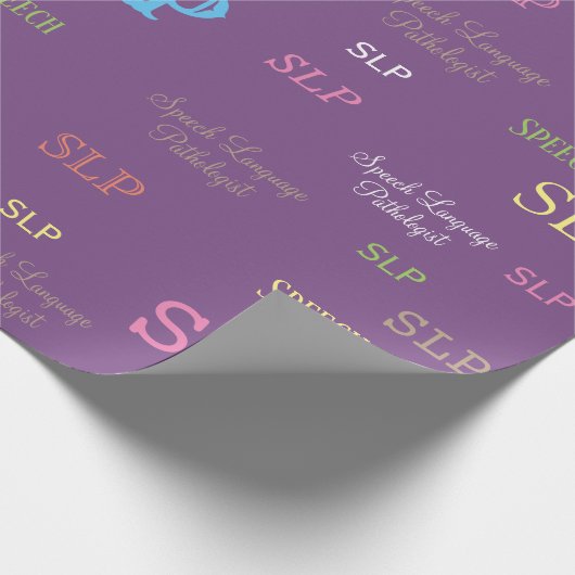 SLP (Speech language pathologist)-inpakpapier Cadeaupapier (Hoek)