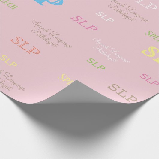 SLP (Speech language pathologist)-inpakpapier Cadeaupapier (Hoek)