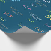 SLP (Speech language pathologist)-inpakpapier Cadeaupapier (Hoek)