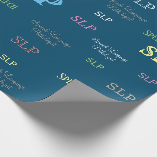 SLP (Speech language pathologist)-inpakpapier Cadeaupapier (Hoek)