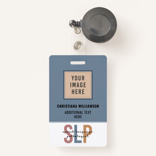 SLP Speech Language Patholoog Badge (Voorkant met intrekbare)