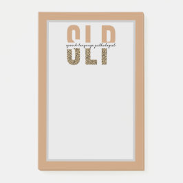 SLP Speech Language Patholoog Cheetah Post-it® Notes