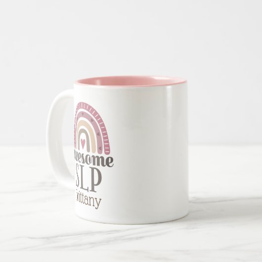 SLP Speech Language Patholoog Tweekleurige Koffiemok (Voorkant links)