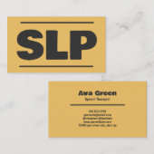 SLP Speech Patholoog Visitekaartje (Voorkant / Achterkant)