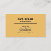 SLP Speech Patholoog Visitekaartje (Achterkant)